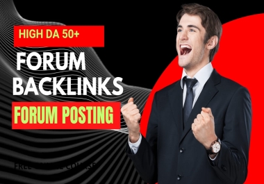 Get 100 unique forum backlinks or forum posting for Google Ranking