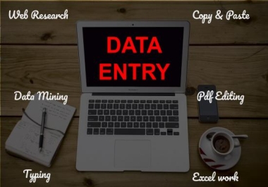 Streamline Your Workflow Expert Data Entry Services for Copy-Paste,  PDF to Excel,  Data Scraping etc