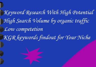 Keyword research for Your Website with High Search volume and organic traffic