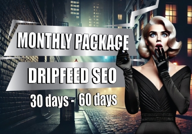 Get Monthly Package Dripfeed 30-Day to 60-Day SEO