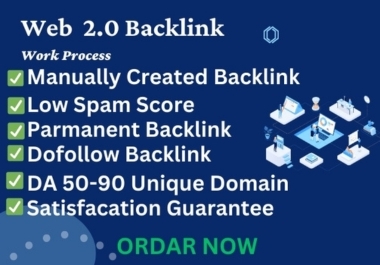 I will build authoritative 40+Web 2.0 backlinks SEO for your website