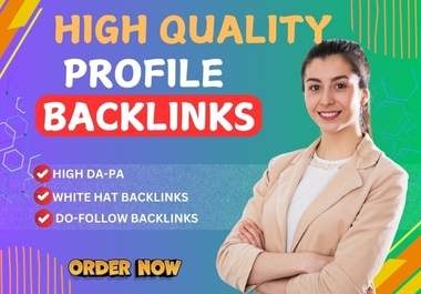 I will build powerful 100 profile backlinks to boost your website&rsquo s SEO