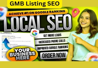 I will boost your local SEO optimize GMB rank higher on google maps