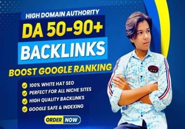 I will Provide 300 high authority backlinks da 50 to 100 for monthly off page SEO service