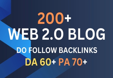 I will build 200+ high quality backlinks so that your website get authority from Google