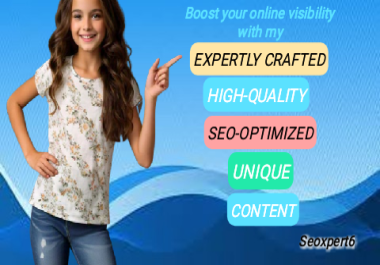 Get A Unique High-Quality Expertly SEO-optimized content