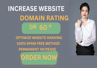 Increase your domain rating with high quality backlinks DR 60+