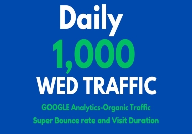 I will do website promotion,  link promotion to increase organic website traffic