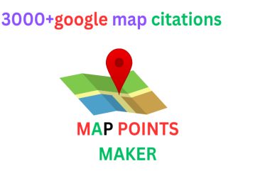 I will create 3000 google maps citations for gmb google maps seo ranking and local SEO google map