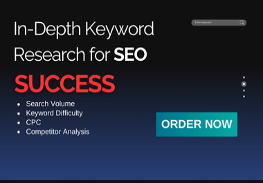 I Will Perform In-Depth Keyword Research for SEO Success