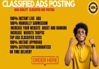 I Will do 10 Classified Ads post your ads on classified ads posting sites