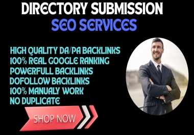 I will do unlimited directory submission dofollow backlinks manually