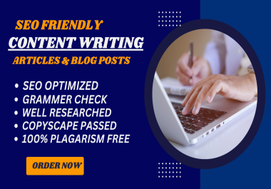 1000 Words High Quality Content Writing in 24 hrs