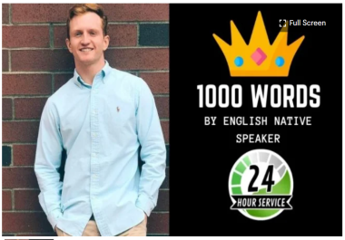 write 1000 words blog articles english in 24 hours