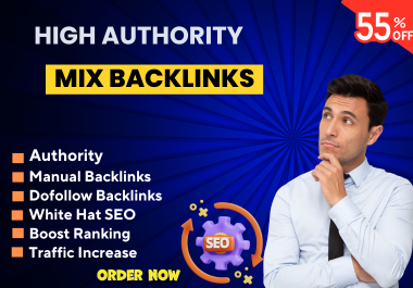 I will do White hat SEO high quality 100 Mix backlinks