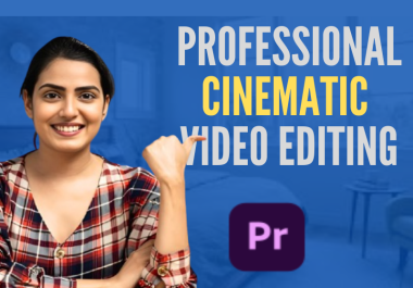 I will do any professional cinematic video editing within 24 hours