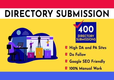 I will do 350 high da pa directory submission manually for off page SEO