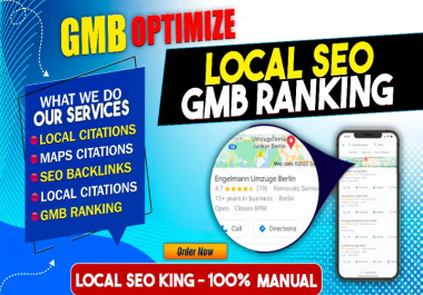 I will optimize your GMB profile and Local SEO backlinks for Google Maps & Website ranking