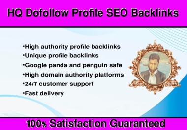 I Will Create High Authority Profile Creation Backlinks