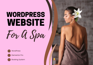 Create a stunning WordPress Spa website for your spa business