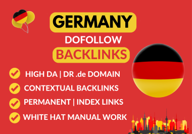 Boost Your German SEO link buiding with High-Quality 50 Germany Dofollow Backlinks +50 High TF sites