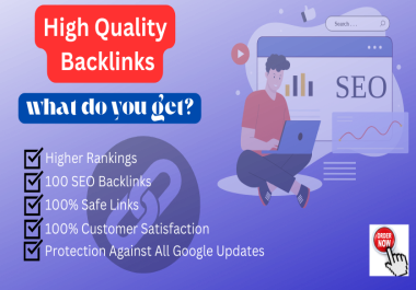 I will build high-quality backlinks for better SEO rankings.