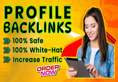 I will offer SEO profile backlink for your website ranking