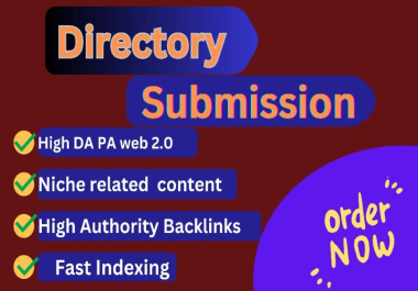 I will do 100 local citations or directory submission SEO backlinks