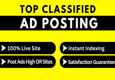 150 classified ads on top rated classified ad posting sites