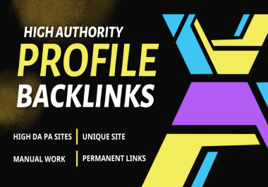 Create Manual 120 High Authority Site Profile Creation Backlinks