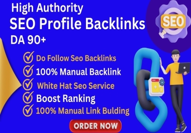 build latest 100 high Dofollow profile backlinks for SEO link building