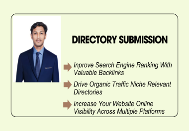 Professional Directory Submission Services for SEO Growth provide 300 backlinks