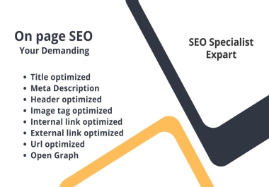 I will do website on-page SEO optimization for your all types website