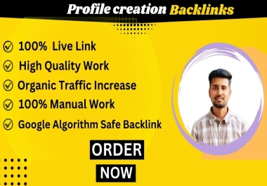 I will generate 200 unique and high-quality profile creation backlinks.