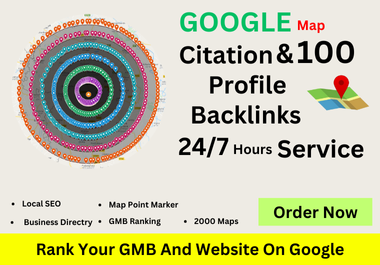 100 Profile Backlinks and 2,000 google maps citations for gmb ranking