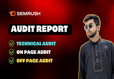 I provide complete website SEO audit report to boost your website ranking