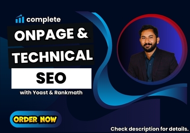 I will do onpage SEO by yoast or rankmath and do technical seo as well