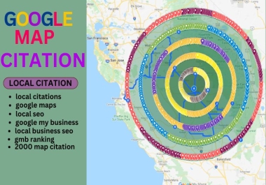 I will do 2000 google map citations manually local search visibility