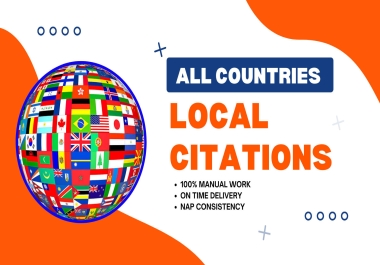 I will do 50 all country local citations for local seo