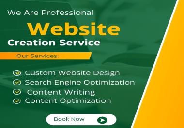 website creation services,  Search engine optimization and content optimization