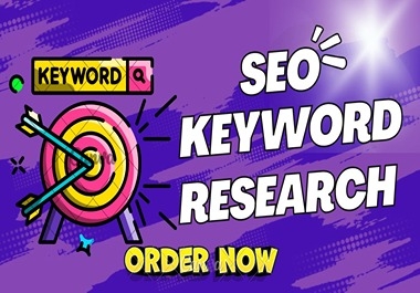 I will do advance SEO Keyword research with depth competitor Analysis