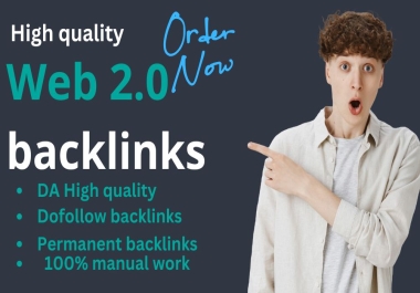 I will provide 150 High Quality web 2.0 backlinks Manually High DA/DR