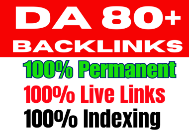 I Will Provide 50 Backlinks DA 80+ to Rank your website