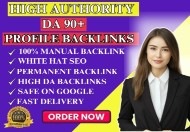 I Will 25 High Quality Profile Creation Backlinks on DA 90 Plus Sites