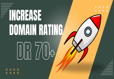 I will increase your website domain rating DR 40+ just in 4 days