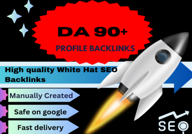 I will give you DA 90 plus Profile backlinks