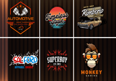 I Will Design a Custom Vintage or Retro Logo for Your Brand