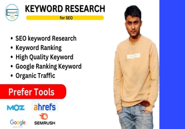 I will do best ranking keyword research for Website.