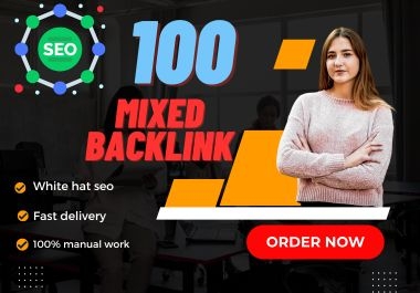 i will Combine 100 SEO mixed backlinks with high da pa DR