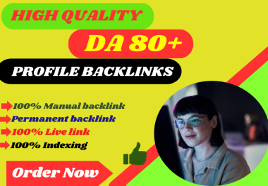 I will provides 35 high authority DA 80+ SEO backlinks